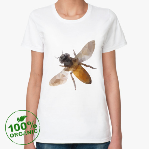 Женская футболка из органик-хлопка Пчела / Bee