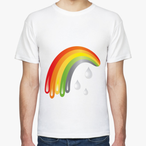 Футболка с принтом Радуга