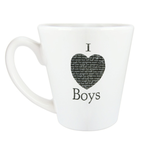Чашка Латте I Love Boys