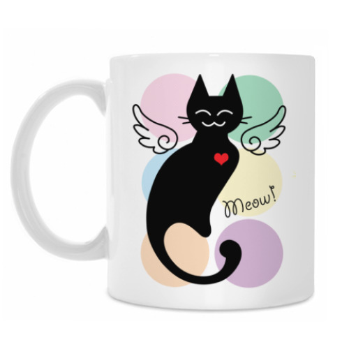 Кружка с принтом Meow!