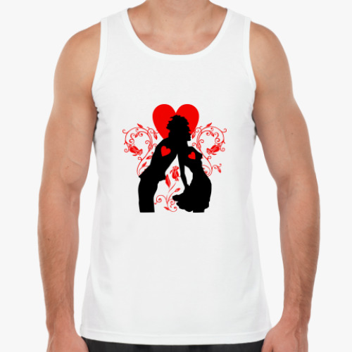 Майка с принтом I love you