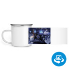 Кружка металлическая белая (круговая запечатка)