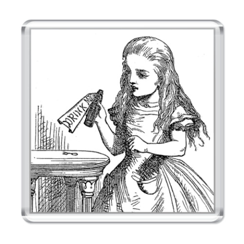 Магнит с принтом  'Drink Me!'