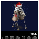 Happy New Year steampunk cat