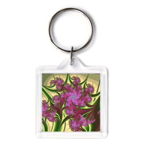 Брелок с принтом Цветы