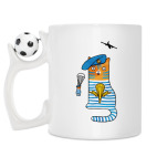 Кружка с футбольным мячиком