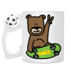 Кружка с футбольным мячиком