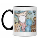 Кружка двухцветная