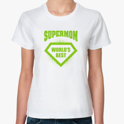 Классическая футболка SUPERMOM world's best
