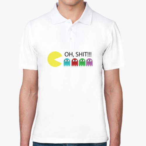 Рубашка поло с принтом Pacman Рубашка поло