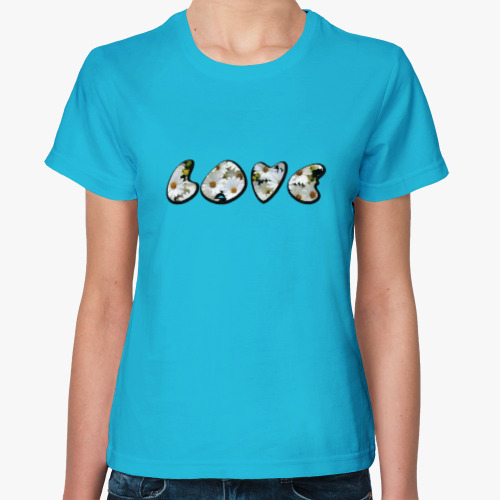 Женская футболка Love