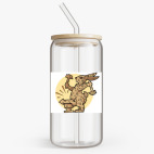 Банка с бамбуковой крышкой