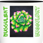 Неоновый суккулент