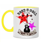 Двухцветная кружка Рок н Ролл