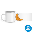 Кружка металлическая белая (круговая запечатка)