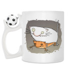 Кружка с футбольным мячиком