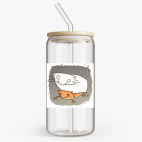 Банка с бамбуковой крышкой