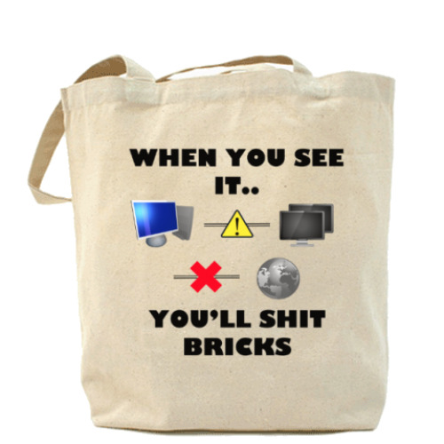 Сумка шоппер Потеря соединения с интернетом