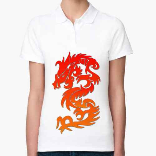 Женская рубашка поло (печать)  Dr@Kon!!!