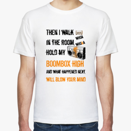 Футболка с принтом  BOOMBOX