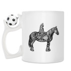 Кружка с футбольным мячиком