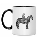 Кружка двухцветная