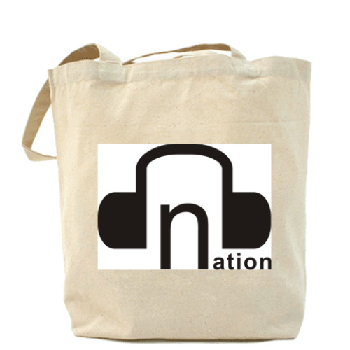 Сумка шоппер с принтом Drum and Bass