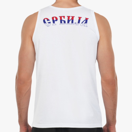 Майка с принтом Большой герб Сербии