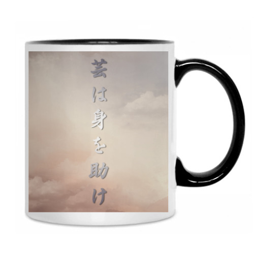 Кружка с принтом Самурай