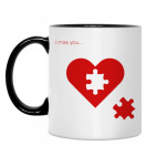 Кружка двухцветная