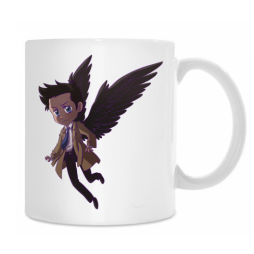 Кружка с принтом 'Кастиель'