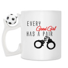 Кружка с футбольным мячиком