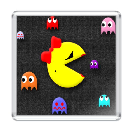 Магнит с принтом Ms.PacMan Forever!