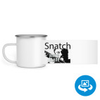 Кружка металлическая белая (круговая запечатка)