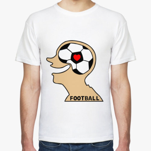 Футболка с принтом I LOVE FOOTBALL