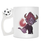 Кружка с футбольным мячиком