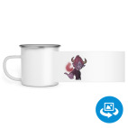 Кружка металлическая белая (круговая запечатка)