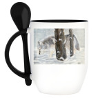 Кружка с ложкой