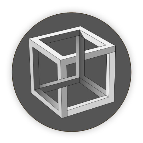 Костер (подставка под кружку) Невозможный Куб 3D