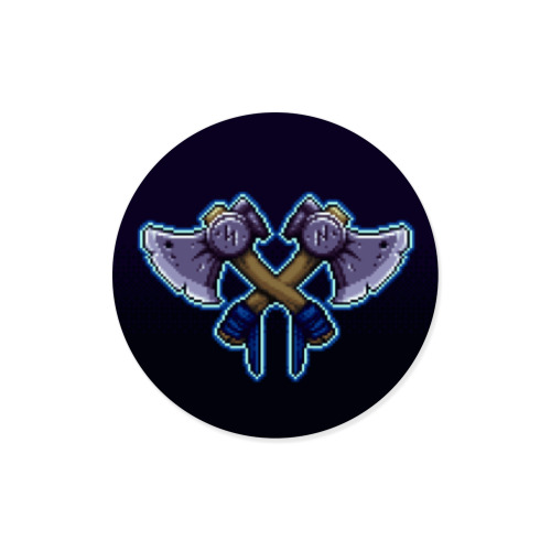 Виниловые наклейки с принтом Топоры викинга