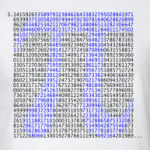 1000 знаков Пи