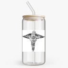 Банка с бамбуковой крышкой