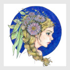 Постер 40 х 40 см влюбленные пара love любовь романтика подарок дети