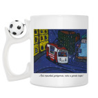 Кружка с футбольным мячиком