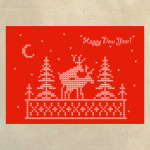 Олени при луне