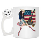 Кружка с футбольным мячиком