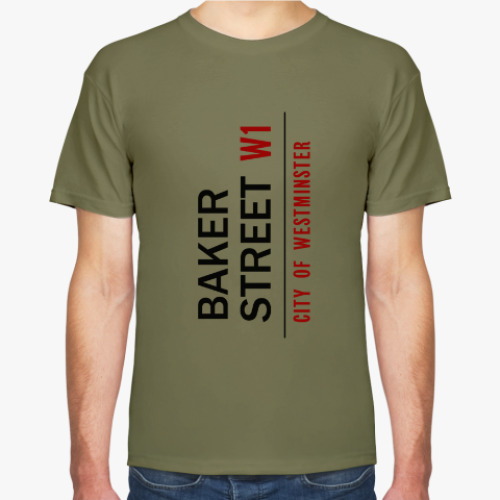 Футболка с принтом Baker Street 221b
