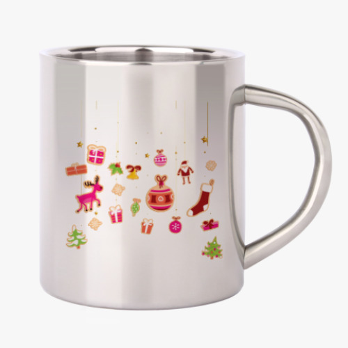 Кружка металлическая Новогодние печеньки