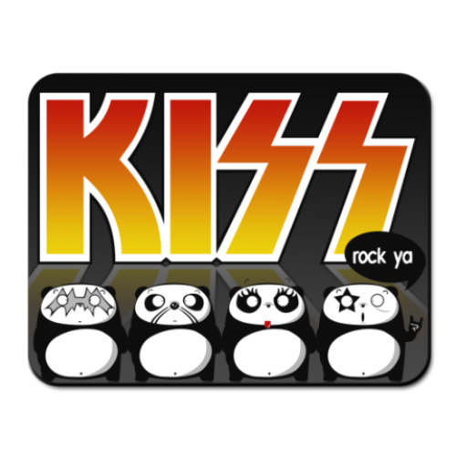 Коврик для мыши с принтом  Kiss