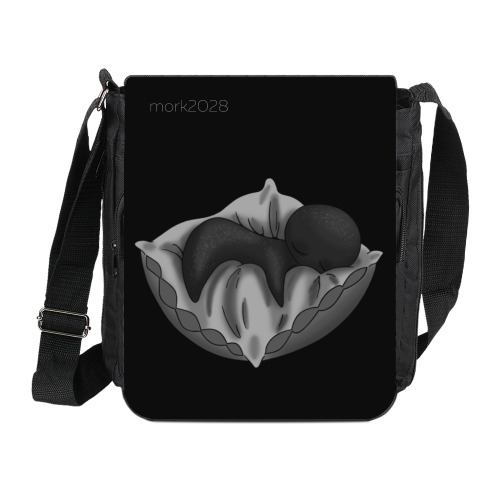 Сумка на плечо (мини-планшет) с принтом Сплюха